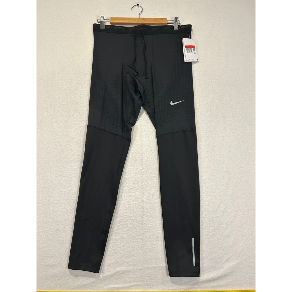 Nike Dri-FIT Running Tights Mens Large Black Tight Fit Leggings CZ8823-010